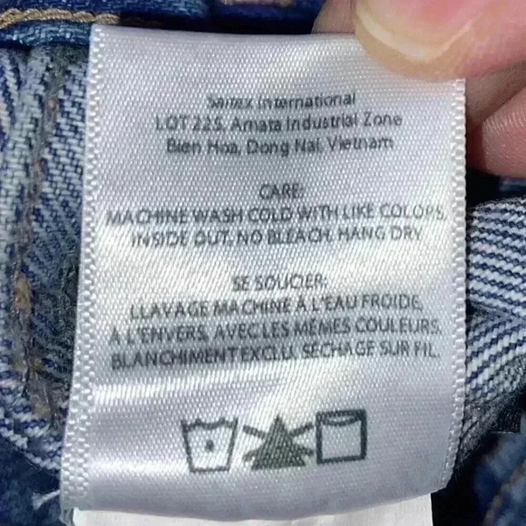 EDWIN Anthropologie Womens Cody Denim Jacket SMALL Blue Moto Grunge 80s Festival - Picture 5 of 6